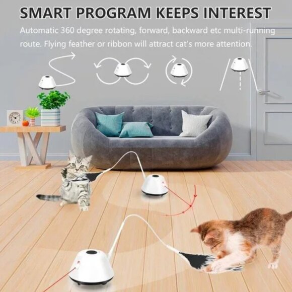 vintage Interactive Cat Toys for Indoor Cats Exercise - Picture 1 of 2